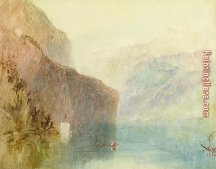 Joseph Mallord William Turner Tell's Chapel - Lake Lucerne